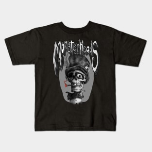 Scull with Top Hat Kids T-Shirt